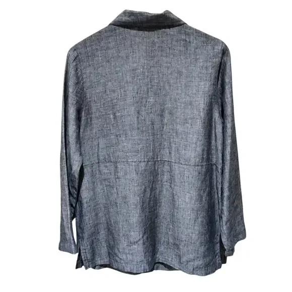 Vintage Shirt Linen Button Down - Picture 2 of 4